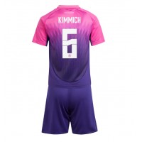 Echipament fotbal Germania Joshua Kimmich #6 Tricou Deplasare European 2024 pentru copii maneca scurta (+ Pantaloni scurti)